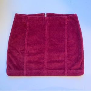 Wild fable target berry corduroy skirt